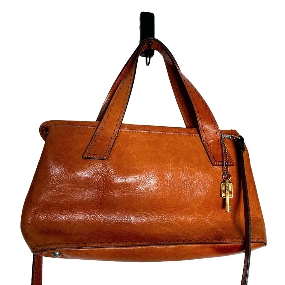 Fossil | Cognac Leather Handbag Satchel